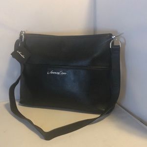 Gorgeous Black Pebble Leather Crossbody NWT L@@K!